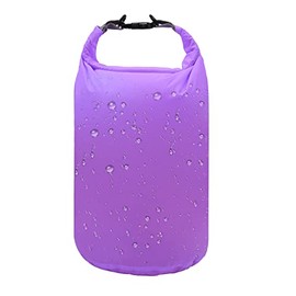 5L/10L/20L/40L/70L Dry Bag Dry Sack Waterproof Lightweight Portable, Dry Storage Bag to Keep Gear Dry Clean for Kayaking, Gym, Hiking, Swimming, Camping, Snowboarding, Boating, Fishing (Purple, 5L)
