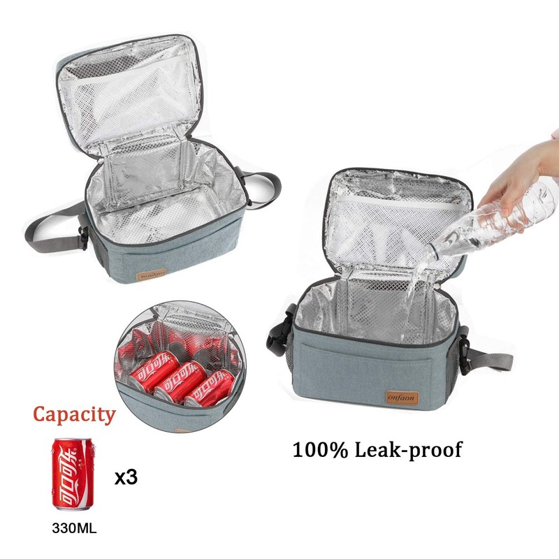 ONFAON Lunch Bag for Men/Women, Insulated Reusable Lunch Box Leakproof