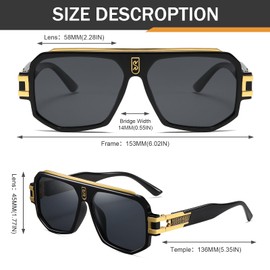 Retro Polarized Pilot Sunglasses Men Women Vintage Square Metal Designer Style 80s Shades Eyewear