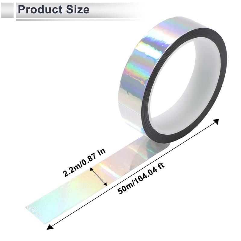 RATCHROLL 1 Roll Universal Air-Release Adhesive Pinstripe Tape Holographic Automotive