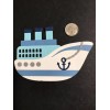 HANDMADE Paper Die  Cut 1 Cruise Ship Scrapbook / Card Embellishment