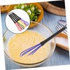 FOMIYES 5-pack Random Plastic Salon Hairdresser Dye Whisk Stirrer for