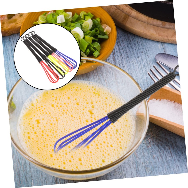 FOMIYES 5-pack Random Plastic Salon Hairdresser Dye Whisk Stirrer for