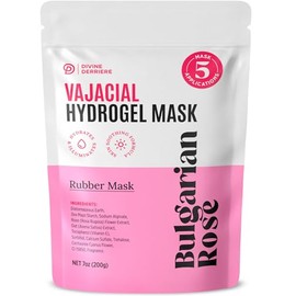 Mascarilla de hidrogel Vajacial, mascarilla modeladora de goma prémium con pétalos de rosa búlgara, mascarillas de lámina de hidrogel súper...        