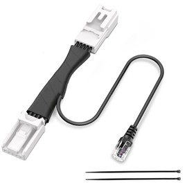 Radar Detector Power Adapter RJ11 Plug (5P Type E) for Select Subaru Forester, Ascent and More with Auto Dimming Rearview Mirror.Radar Detector Power Cord.Clean and Easy to Instal