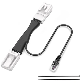 Radar Detector Power Adapter RJ11 Plug (5P Type E) for Select Subaru Forester, Ascent and More with Auto Dimming Rearview Mirror.Radar Detector Power Cord.Clean and Easy to Instal