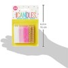 Vibrant Pink White & Gold Spiral Birthday Candles - (Pack