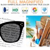 WEMOOTANTS Big Magnifying Sunglasses for Outdoors Women Cateye Outside Readers