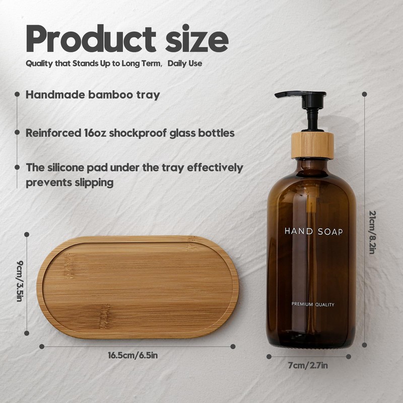Hand and Dish Soap Dispenser Set - Kitchen Soap Dispenser