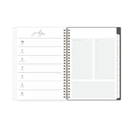 Blue Sky Life Note It 2025-2026 Academic Year Weekly and Monthly Planner, July 2025 - June 2026, 5.875" x 8.625", Frosted Cover, Laminated Tabs, Wirebound, Storage Pocket, Hannah