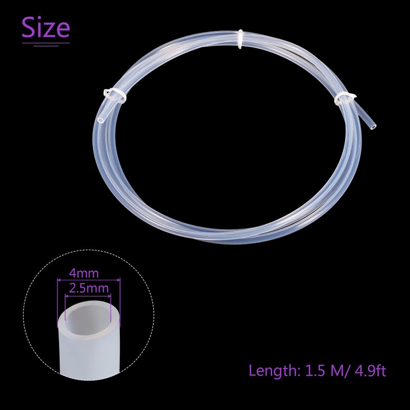 DMiotech 1pcs PTFE Tube PTFE Pipe PTFE Hose Insulation Tube