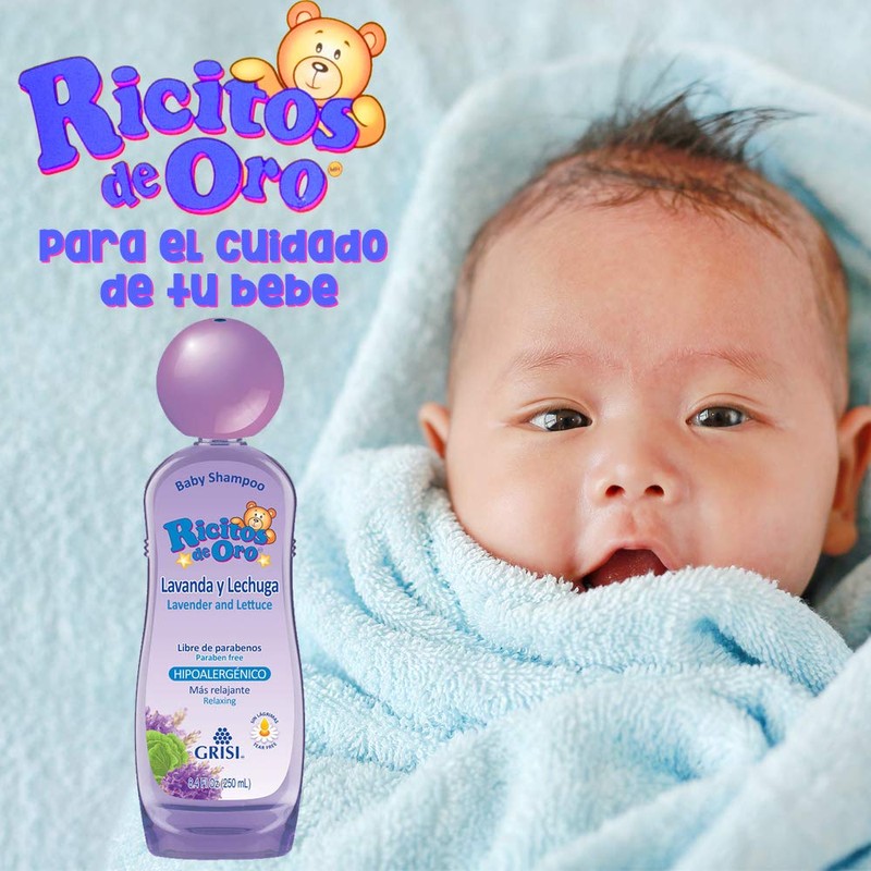 Ricitos de Oro Lavender Baby Shampoo - Para Bebe 8.45