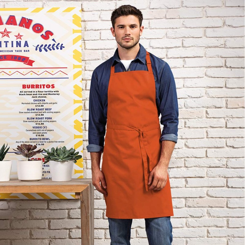 Premier Colours Bib Apron / Workwear (One Size) (Charcoal)