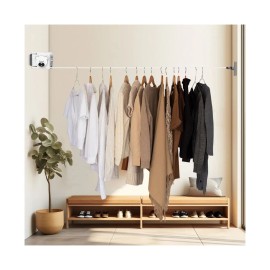 160mm White Foldable Drying Rack Space-Saving Wall-Mounted Clothes Line Durably for Indoor & Outdoor Usecolor: White Color