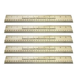 Trick Ruler 5-Pack - Gag Gift, Office Joke, Party Favor, Size Enhancement, School Prank, Boss Gift, Makes Everything 33% Bigger