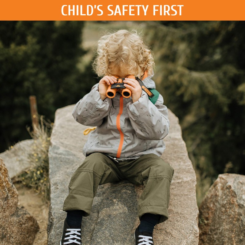 BeBison Binoculars for Kids - 8x21 High Resolution Real Optics