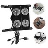 Operitacx 1set Adjustable Laptop Cooling Pad USB Fan Compact Notebook