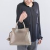 Balcos Women's Genuine Leather Handbag Shoulder Bag with Charm 2-Way