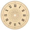 OSALADI Wall Clock Face Replacement Aluminum Round Clock Dial Roman