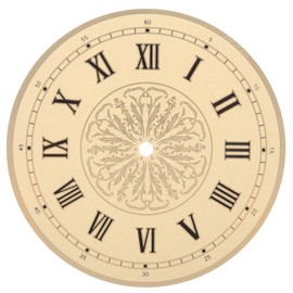 OSALADI Wall Clock Face Replacement Aluminum Round Clock Dial Roman Numerals 7 Inch Quartz Clock Panel DIY Digital Clock Accessories