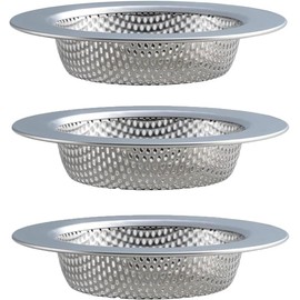 Stainless Steel Kitchen Sink Strainer, 3Pcs Kitchen Sink Strainer Stainless Steel Sink Drain Strainer,Kitchen Sink Strainer Stainless Steel Drain Filter Strainer,Stainless Steel Sink Drain Strainer