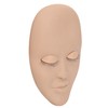 Eyelash Extension Mannequin Head with 6 Pair Replacement Eyelids Soft