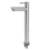 Single Cold Water Kitchen Faucet Stainless Steel Single Hole Bathroom