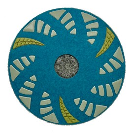 17" Phenolic Polishing Pads for Floor Machines and Burnisher Buffers, Dry or Wet, 1PC, Resin Bond, 200 Grit