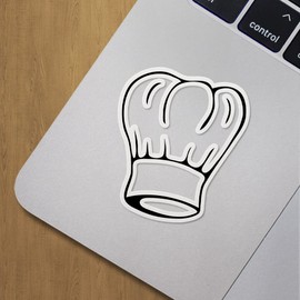 Decal Stickers of Chefs Hat Premium Indoor (No Waterproof) Vinyl Decal Stickers for Laptop Phone Accessory Helmet Car Window Mug Tuber Cup Door Wall Decoration ANDVER3d34320BL