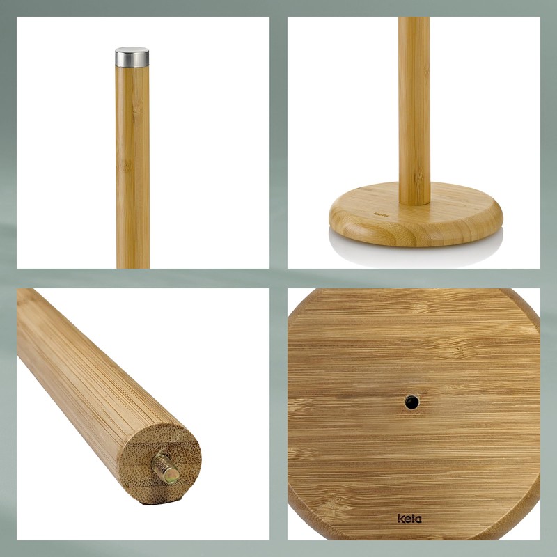 Kela Kitchen roll Holder Katana 32x14cm of Bamboo, Beige, 32
