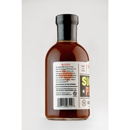 Sugar Peach BBQ Sauce by Gabrick BBQ – Small Batch | Peach & Brown Sugar | Gluten-Free, No HFCS, Gourmet BBQ for Grilling, Smoking, and Slow-Cooking, 20.88 oz Glass Bottle