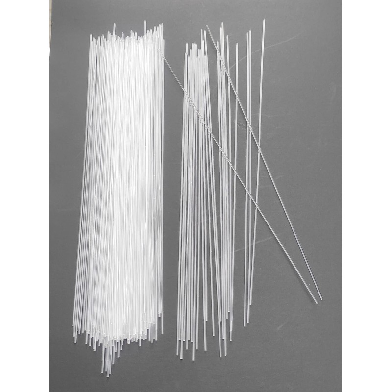 100pcs 1/16 x 12in Acrylic Dowel Rods Sticks, Clear Round