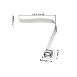 PATIKIL 8 x 8 mm 8 Pack Kayak Paddle Press Studs Pole Switch Spring Clips Steel Solid Button Locking Tube Single Pin for Camping Awning Tent Poles