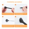 Ravinte Door Stoppers, 12 Pack Black Spring Door Stops with