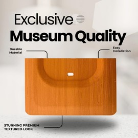 Hickory Wood Rectangle Wall Plate for Ecobee Smart Thermostat Enhanced and Premium Cover Trim Backplate