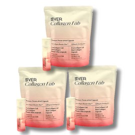 Ever Collagen Lab Real Collagen Capsule + Booster Shot Ampoule 3 Set / 에버콜라겐랩 리얼 콜라겐 캡슐+부스터샷 앰플 3세트