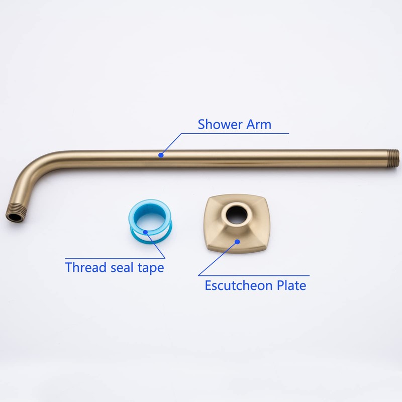 SWHYGER 16 Inch Shower Arm Wall Mounted, SWHYGER L Shape