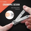 BEZOX 2 Piece Nail Clippers Set, Ultra Wide Jaw Opening