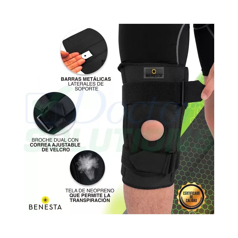 Benesta Rodillera Mecánica De Neopreno Benesta Color Negro