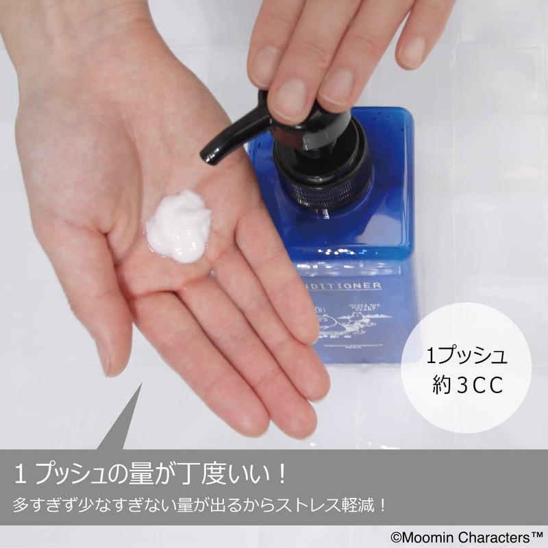 MOOMIN Maruei Nissan Pecolo Lotion Bottle Set of 3 Shampoo