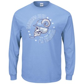 Smack Apparel North Carolina Fans. Carolina Blue 'Til The Day I'm Through. Blue T-Shirt (Sm-5X)