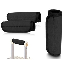 Lhbwhiz Pack of 2 Suitcase Handle Covers, Luggage Handles Wrap, Removable Handle Pads, Comfortable Luggage Handle Covers, Luggage Grip Bandages, Suitcase Replacement Parts Handle Protective Cover,