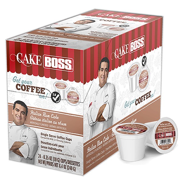 Cake Boss Coffee, Italian Rum Cake, 24 Count