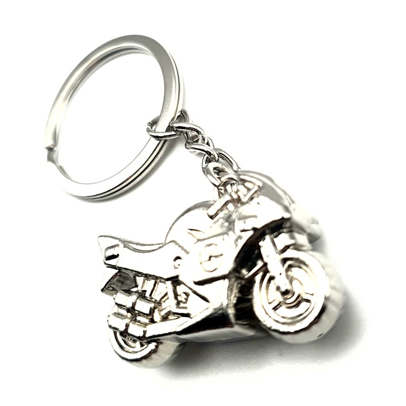 SNS Components Heavy Metal Silver Silver M Motorcycle Motorcycle Keyring,