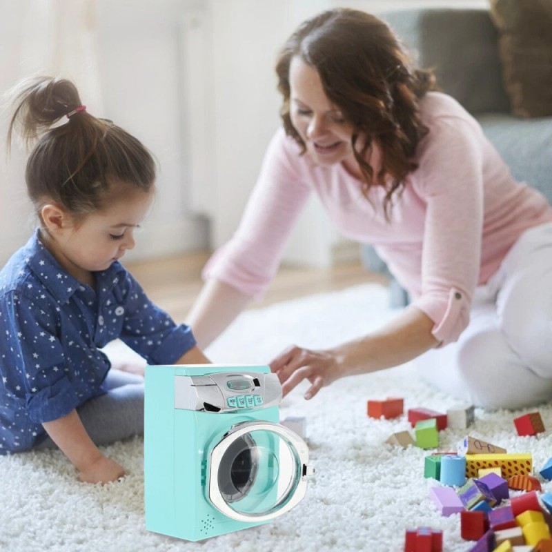 None Simulated Washing Machine Toy Kids Washer Dryer Playset Washer