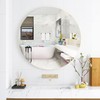 DARENYI 12 inch Glass Round Mirror with Adhesive Tapes, Frameless