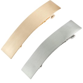 Flat Hair Clips for Thin Hair | Vintage Non-Slip Barrettes | French Vintage Barrettes Rectangular Spring Hair Clips Accessories for Wedding and Formal Events