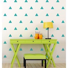 Triangle Wall Decal Set - Set of 100 - Geometric Pattern Wall Art - Triangle Stickers - Home Decor