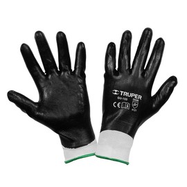 Truper Guantes De Poliester Recubrimiento De Nitrilo Grandes 18027