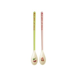 Rice Latte Melamine Spoon Love Therapy Print Set of 2